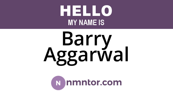 Barry Aggarwal