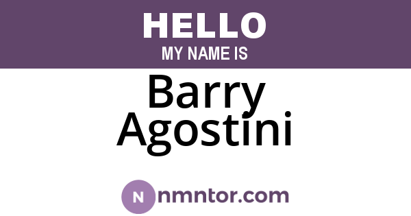 Barry Agostini
