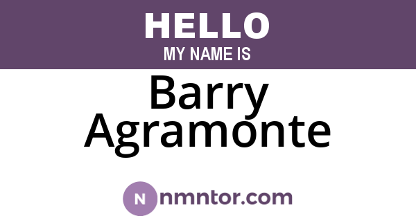 Barry Agramonte
