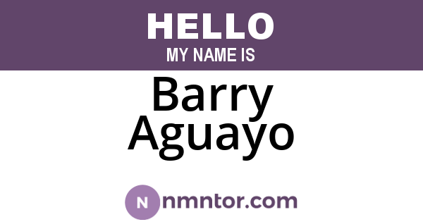 Barry Aguayo