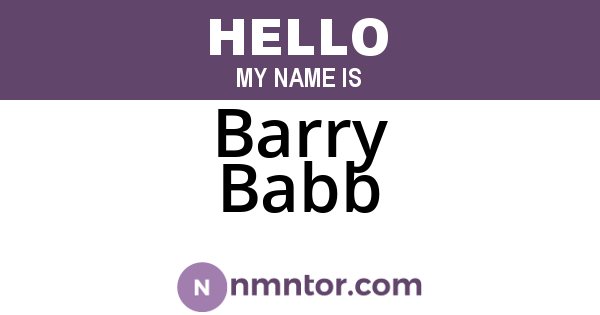 Barry Babb