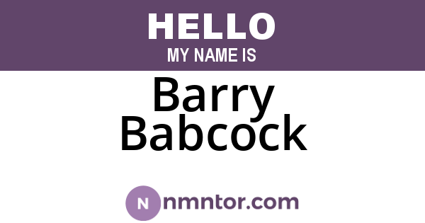 Barry Babcock