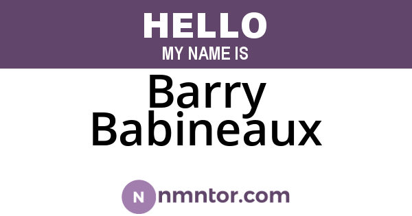 Barry Babineaux