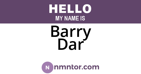 Barry Dar