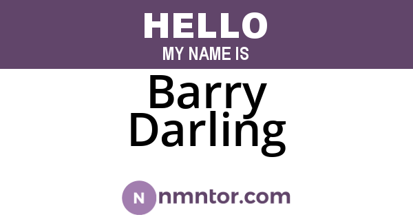 Barry Darling