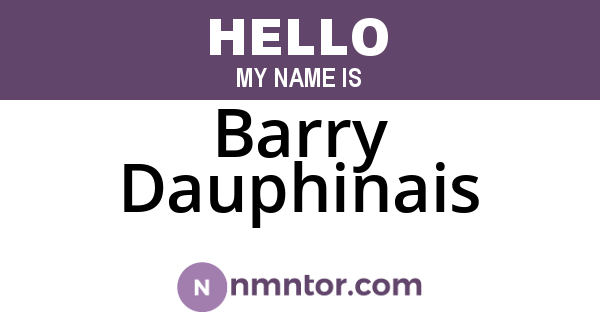 Barry Dauphinais