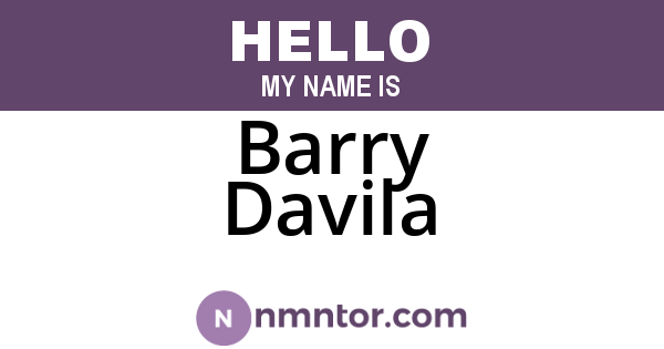 Barry Davila