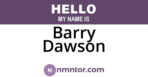 Barry Dawson