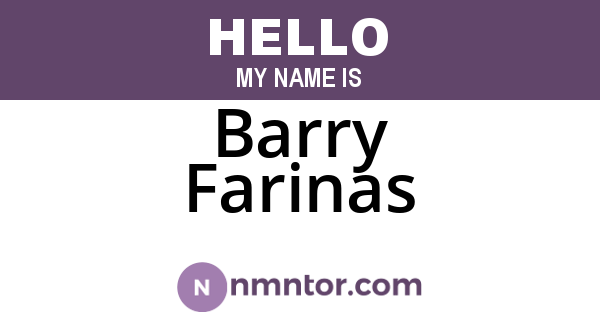 Barry Farinas