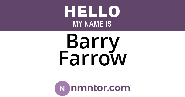 Barry Farrow