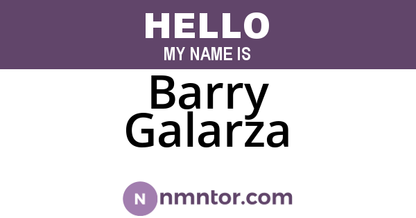 Barry Galarza