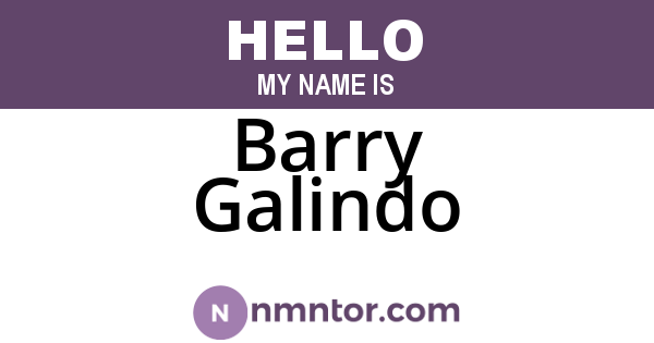 Barry Galindo