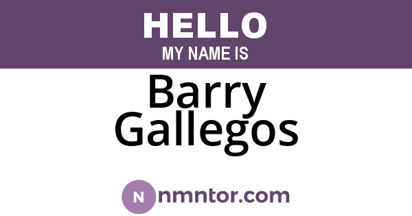 Barry Gallegos