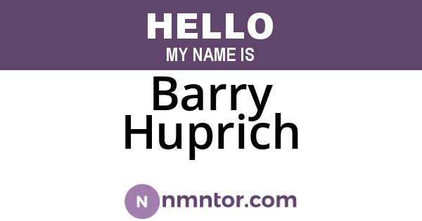 Barry Huprich