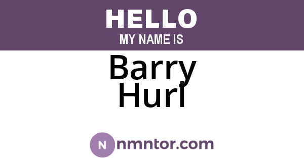 Barry Hurl