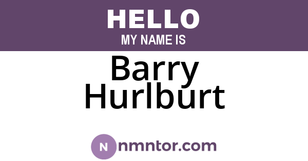 Barry Hurlburt