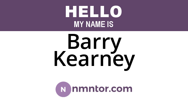 Barry Kearney