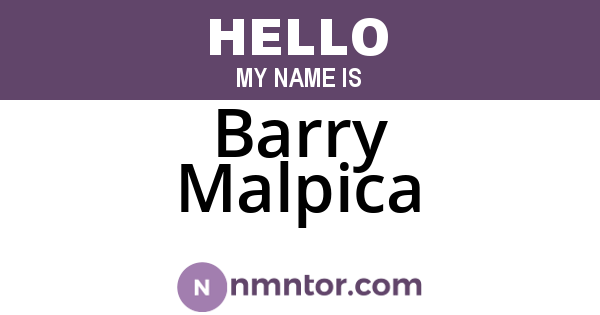 Barry Malpica