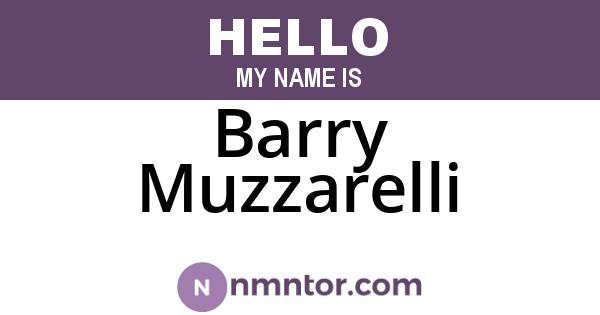 Barry Muzzarelli