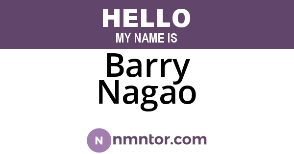 Barry Nagao