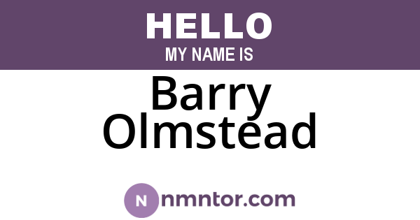 Barry Olmstead