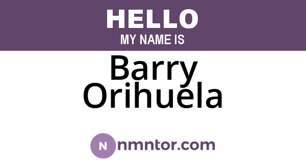 Barry Orihuela