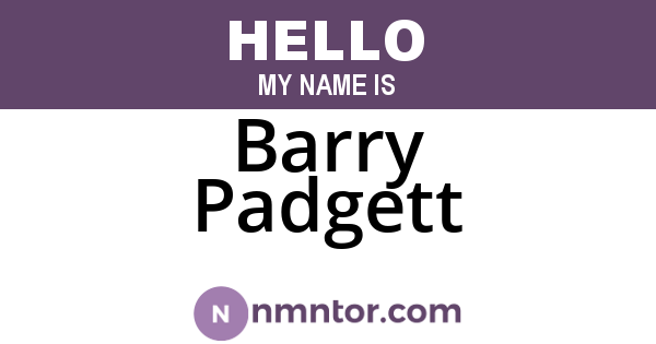 Barry Padgett