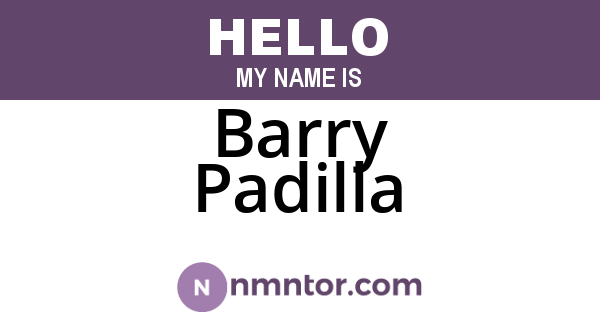 Barry Padilla