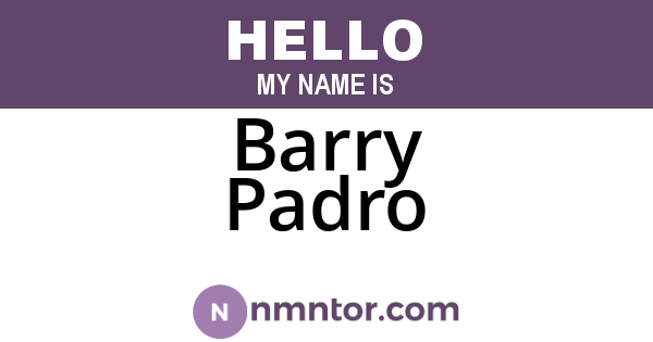 Barry Padro