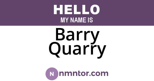 Barry Quarry