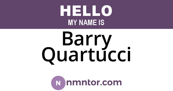 Barry Quartucci
