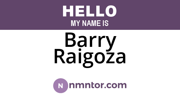 Barry Raigoza