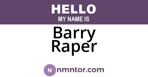 Barry Raper