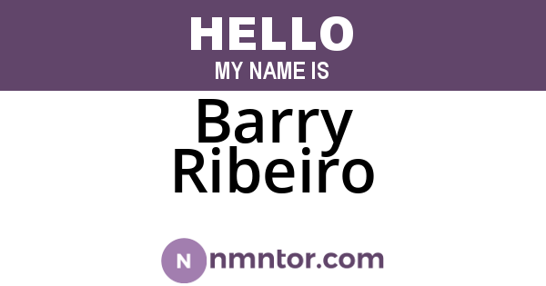 Barry Ribeiro
