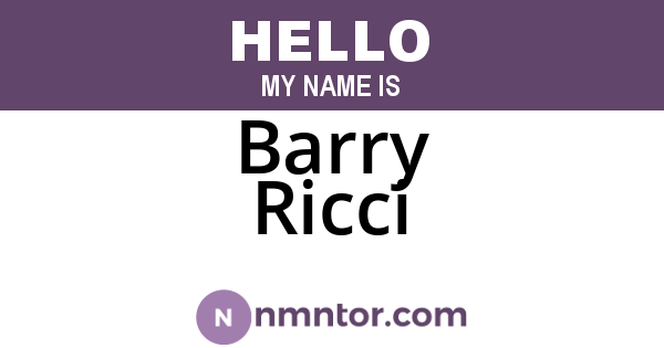 Barry Ricci