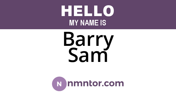Barry Sam
