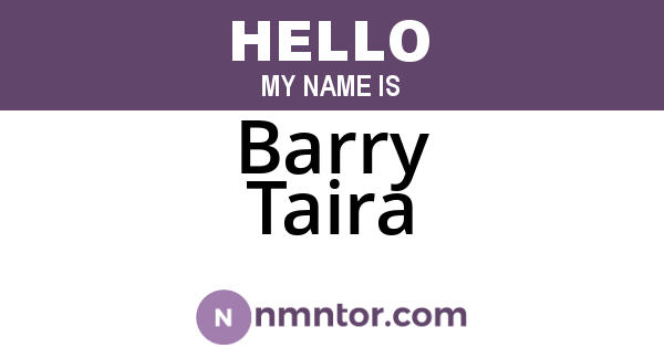 Barry Taira