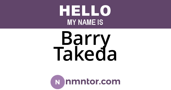 Barry Takeda