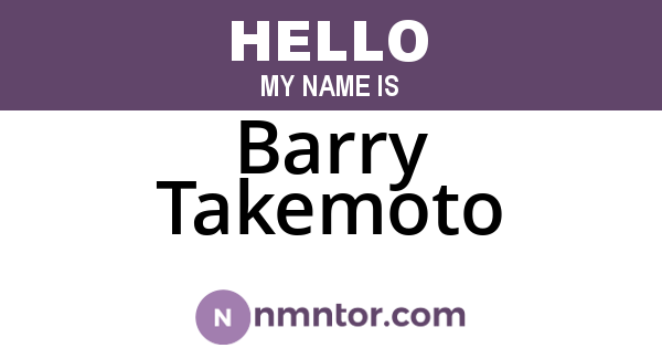 Barry Takemoto