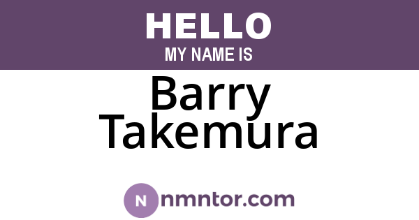 Barry Takemura