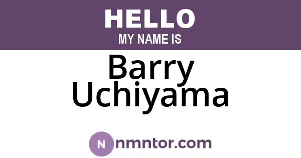 Barry Uchiyama