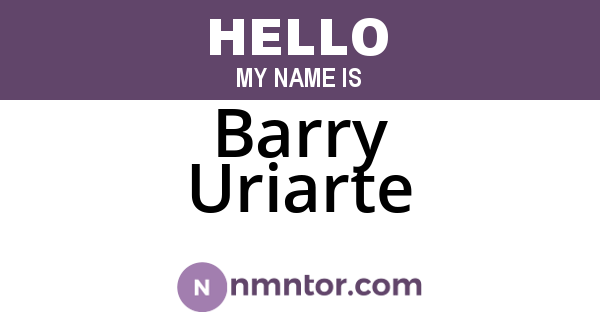 Barry Uriarte