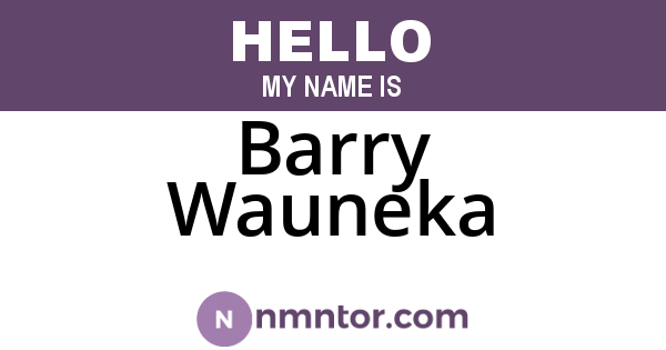Barry Wauneka