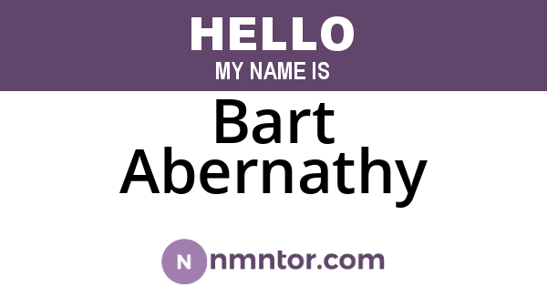 Bart Abernathy