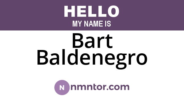 Bart Baldenegro
