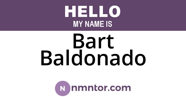 Bart Baldonado