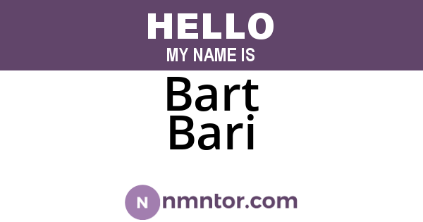 Bart Bari