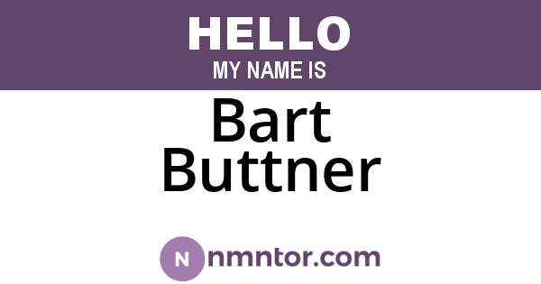 Bart Buttner