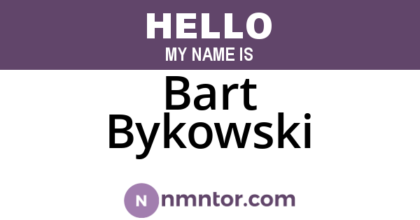 Bart Bykowski