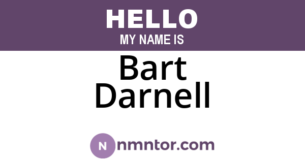 Bart Darnell